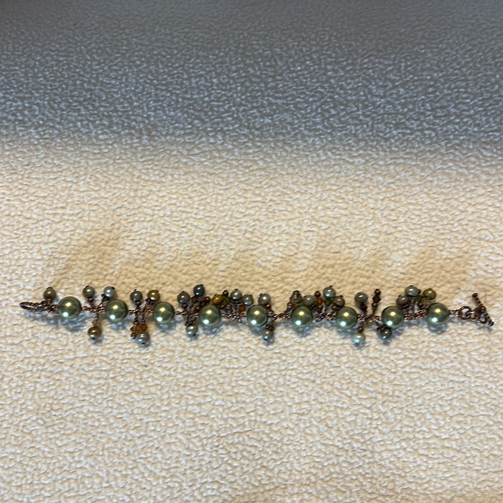Handmade multi color beaded bracelet